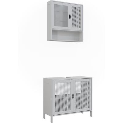 Conjunto De Muebles De Baño Liora, Blanco, 2 Partes, Vicco Conjunto De Muebles De Baño Liora, Blanco, 2 Partes, Vicco
