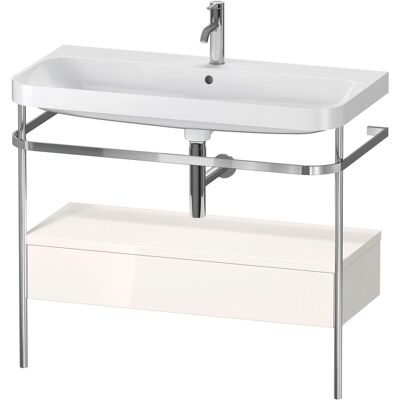 Duravit Happy D.2 Plus Conjunto en Forma de C con Consola de Metal - Juego de Lavabo Duravit Happy D.2 Plus Conjunto en Forma de C con Consola de Metal - Juego de Lavabo