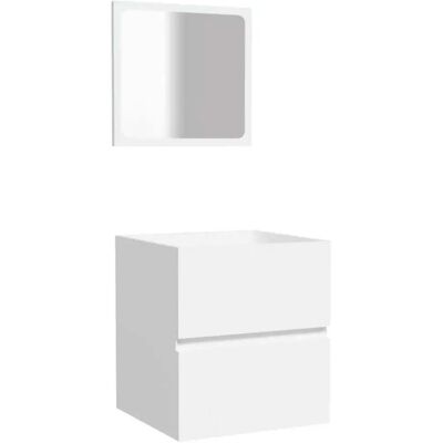 HELLOSHOP26 Armario De Baño Con Práctico Espejo 41 X 38,5 X 45 Cm Moderno Mueble De Pared En Madera Blanca 020047830 HELLOSHOP26 Armario De Baño Con Práctico Espejo 41 X 38,5 X 45 Cm Moderno Mueble De Pared En Madera Blanca 020047830