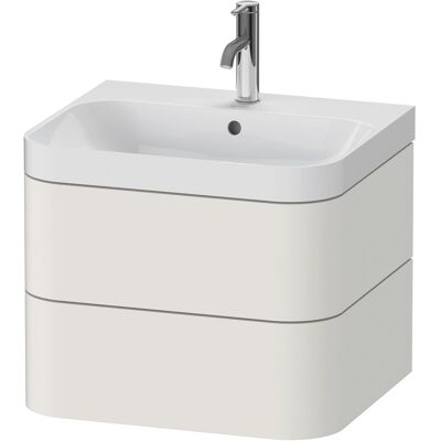 Duravit Happy D.2 Plus Conjunto en Forma de C 2 Cajones con Agujero de Grifo - Nordic Weiß Seidenmatt Duravit Happy D.2 Plus Conjunto en Forma de C 2 Cajones con Agujero de Grifo - Nordic Weiß Seidenmatt