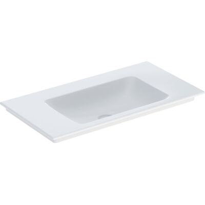 Geberit Lavabo Blanco - 90cm, Salida Vertical, Sin Rebosedero Geberit Lavabo Blanco - 90cm, Salida Vertical, Sin Rebosedero