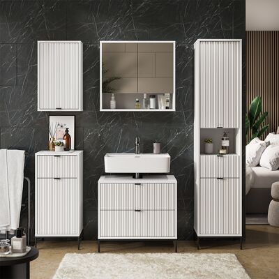 Juego De Muebles De Baño Eliza, Blanco, 5 Partes, Vicco Juego De Muebles De Baño Eliza, Blanco, 5 Partes, Vicco