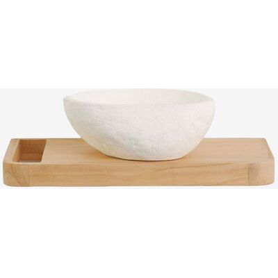 Conjunto De Mueble De Baño 70x45 Cm Suspendido En Madera De Teca Neill Sklum Conjunto De Mueble De Baño 70x45 Cm Suspendido En Madera De Teca Neill Sklum