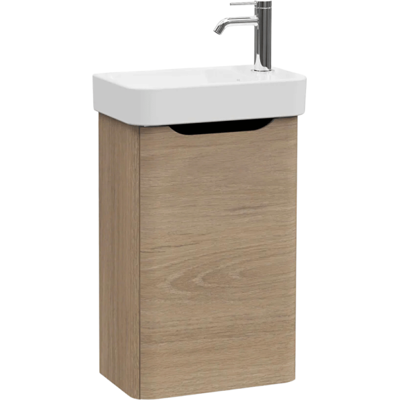 Mueble De Lavabo Vitra Sento Round En Roble Dorado. Mueble De Lavabo Vitra Sento Round En Roble Dorado.