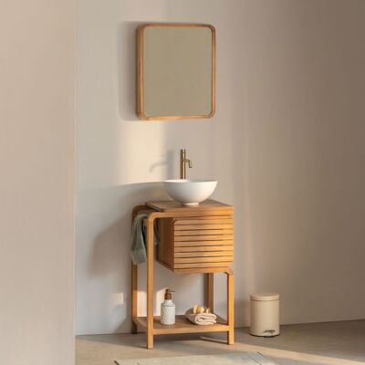 Conjunto De Mueble De Baño En Madera De Teca Bradley Sklum Conjunto De Mueble De Baño En Madera De Teca Bradley Sklum
