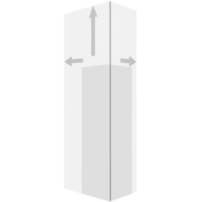 Armario Alto Duravit L-Cube - 1 Puerta, Blanco Mate, 500mm Ancho Armario Alto Duravit L-Cube - 1 Puerta, Blanco Mate, 500mm Ancho