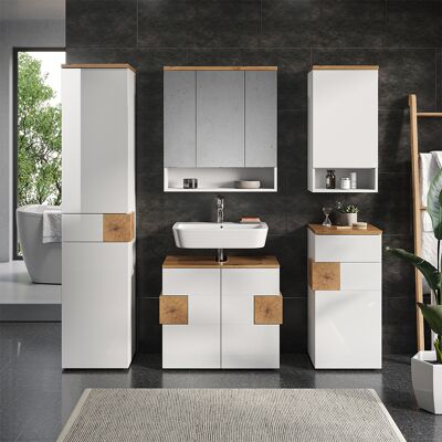 Vicco - Conjunto De Muebles De Baño Eden, Blanco, 5 Piezas Vicco - Conjunto De Muebles De Baño Eden, Blanco, 5 Piezas
