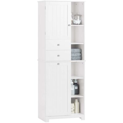 Armario Alto De Baño Con Cesto Para Ropa Sucia Mueble Columna Multifuncional Con 1 Puerta 6 Estantes Y 2 Cajones Blanco 60 X 37 X 171 Cm Bzr104-w Sobuy Es Armario Alto De Baño Con Cesto Para Ropa Sucia Mueble Columna Multifuncional Con 1 Puerta 6 Estantes Y 2 Cajones Blanco 60 X 37 X 171 Cm Bzr104-w Sobuy Es