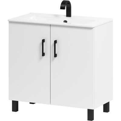 OEM Mueble De Baño Viki 80 Con Lavabo, Blanco OEM Mueble De Baño Viki 80 Con Lavabo, Blanco