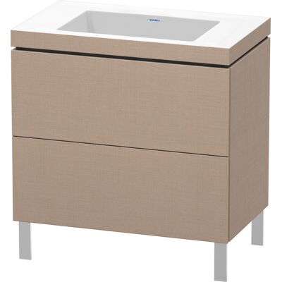 Mueble lavabo Duravit L-Cube - Conjunto de pie, 2 cajones, lino, Modelo LC6937N7575 Mueble lavabo Duravit L-Cube - Conjunto de pie, 2 cajones, lino, Modelo LC6937N7575