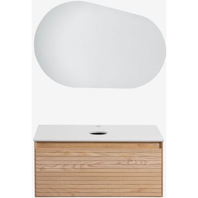 Sklum - Conjunto De Mueble De Baño En Madera De Fresno Tedrik Sklum - Conjunto De Mueble De Baño En Madera De Fresno Tedrik
