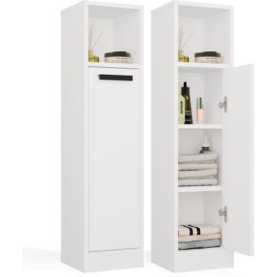 OEM Mexy 1d Mueble De Baño - Columna, 1 Puerta, 4 Estantes - 25,5x102x24 Cm - Blanco OEM Mexy 1d Mueble De Baño - Columna, 1 Puerta, 4 Estantes - 25,5x102x24 Cm - Blanco