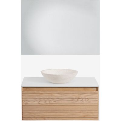 Sklum - Conjunto De Mueble De Baño En Madera De Fresno Tedrik Sklum - Conjunto De Mueble De Baño En Madera De Fresno Tedrik
