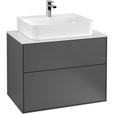 Villeroy & Boch Finion Mueble Bajo Lavabo - Nogal - 2 Cajones Villeroy & Boch Finion Mueble Bajo Lavabo - Nogal - 2 Cajones