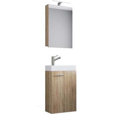 Conjunto de Muebles de Baño VCM Sonoma Eiche - Slito 3 piezas Conjunto de Muebles de Baño VCM Sonoma Eiche - Slito 3 piezas