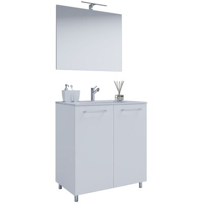Conjunto de Muebles de Baño VCM Gilos 3 Piezas - Blanco Conjunto de Muebles de Baño VCM Gilos 3 Piezas - Blanco