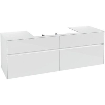 Villeroy & Boch Collaro Armario Bajo Lavabo - 4 Cajones, 1600x548x500mm Blanco Villeroy & Boch Collaro Armario Bajo Lavabo - 4 Cajones, 1600x548x500mm Blanco
