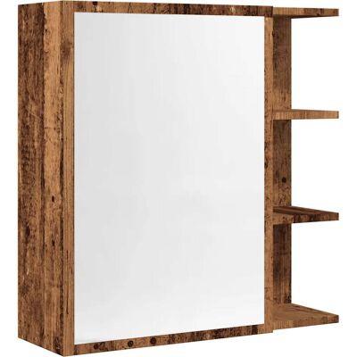 HELLOSHOP26 Armario De Baño Rústico Con Espejo Para Colgar En La Pared 62,5 X 20,5 X 64 Cm Fabricado En Madera Envejecida 020050783 HELLOSHOP26 Armario De Baño Rústico Con Espejo Para Colgar En La Pared 62,5 X 20,5 X 64 Cm Fabricado En Madera Envejecida 020050783