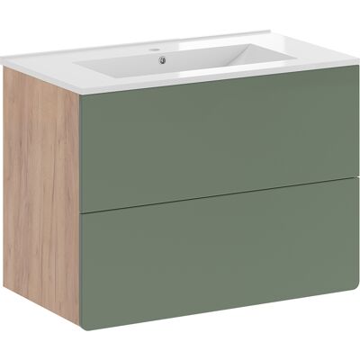 Vicco - Conjunto De Muebles De Baño Izan, Goldkraft Roble/verde, 2 Piezas Vicco - Conjunto De Muebles De Baño Izan, Goldkraft Roble/verde, 2 Piezas