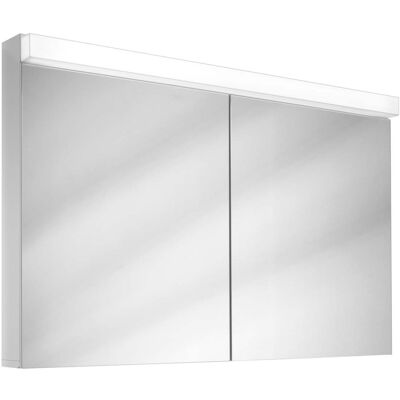 W. Schneider GmbH Gabinete de Espejo LED - 2 Puertas, Estantes Ajustables W. Schneider GmbH Gabinete de Espejo LED - 2 Puertas, Estantes Ajustables