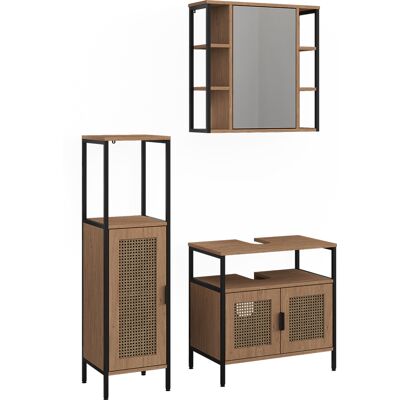 Conjunto De Muebles De Baño De 3 Piezas Linara, Roble, 3 Piezas, Vicco Conjunto De Muebles De Baño De 3 Piezas Linara, Roble, 3 Piezas, Vicco