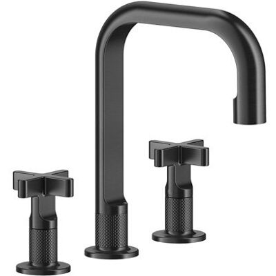 GESSI Inciso mezclador de lavabo de 3 orificios - Negro XL GESSI Inciso mezclador de lavabo de 3 orificios - Negro XL