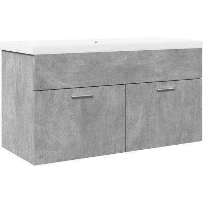 HELLOSHOP26 Mueble De Lavabo De Baño Suspendido Con Espacio De Almacenamiento 90 X 38,5 X 46 Cm Madera De Ingeniería Gris Hormigón 020055753 HELLOSHOP26 Mueble De Lavabo De Baño Suspendido Con Espacio De Almacenamiento 90 X 38,5 X 46 Cm Madera De Ingeniería Gris Hormigón 020055753