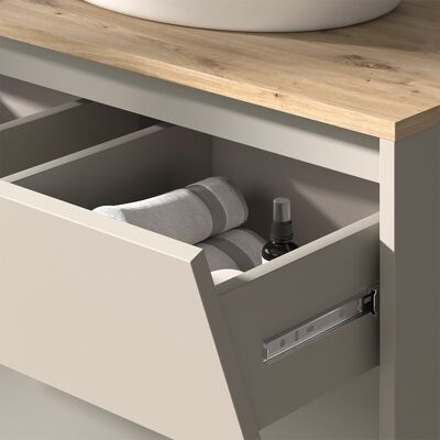 Mueble Bajo Lavabo Edelin, Cachemira, 80 X 50 Cm Con 2 Cajones, Vicco Mueble Bajo Lavabo Edelin, Cachemira, 80 X 50 Cm Con 2 Cajones, Vicco