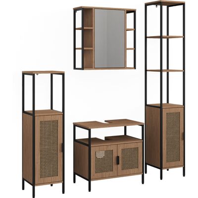 Conjunto De Muebles De Baño Linara, Roble, Juego De 4, Vicco Conjunto De Muebles De Baño Linara, Roble, Juego De 4, Vicco
