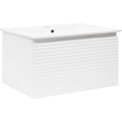 Mueble de baño Naturel Savona - Blanco brillante 98x43x44.8 cm Mueble de baño Naturel Savona - Blanco brillante 98x43x44.8 cm