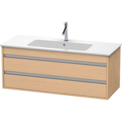 Duravit Ketho Gabinete de baño con 2 cajones - Eiche Natur, Montado en la pared Duravit Ketho Gabinete de baño con 2 cajones - Eiche Natur, Montado en la pared