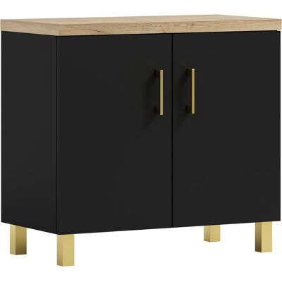 OEM Mueble Para Lavabo De Baño Roco 50 Negro OEM Mueble Para Lavabo De Baño Roco 50 Negro