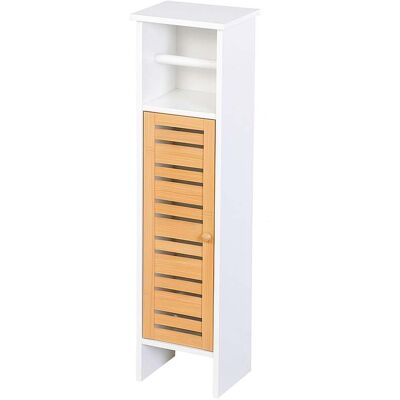 HELLOSHOP26 Mueble De Almacenamiento De Pie Para Baño 3 Niveles 30 X 30 X 90 Cm Diseño Moderno En Mdf Blanco 130017987 HELLOSHOP26 Mueble De Almacenamiento De Pie Para Baño 3 Niveles 30 X 30 X 90 Cm Diseño Moderno En Mdf Blanco 130017987