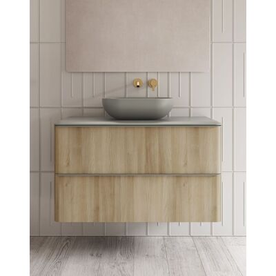 ROYO - DAI - Roble Nórdico - 2 cajones - Bathroom vanity set ROYO - DAI - Roble Nórdico - 2 cajones - Bathroom vanity set