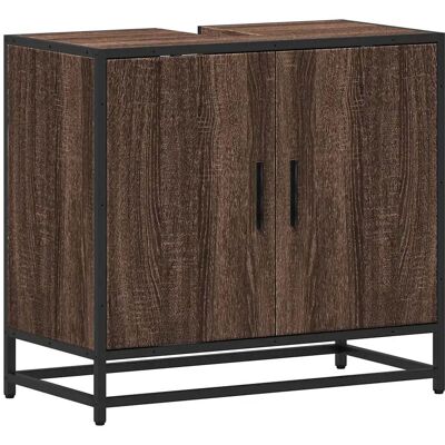 HELLOSHOP26 Elegante Mueble De Baño Retro De 65 X 33 X 60 Cm Con Amplio Espacio De Almacenamiento En Madera De Roble Marrón 020049658 HELLOSHOP26 Elegante Mueble De Baño Retro De 65 X 33 X 60 Cm Con Amplio Espacio De Almacenamiento En Madera De Roble Marrón 020049658