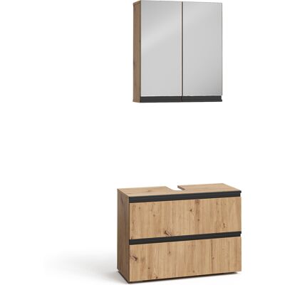 Conjunto De Muebles De Baño Torren, Artesano, 2 Partes, Vicco Conjunto De Muebles De Baño Torren, Artesano, 2 Partes, Vicco
