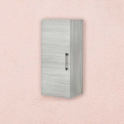 Kiamami Valentina - Armario de baño Roble Gris Efecto Madera - Puerta Reversible Kiamami Valentina - Armario de baño Roble Gris Efecto Madera - Puerta Reversible