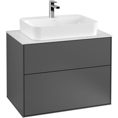Villeroy & Boch Finion Gabinete de baño - Roble - Iluminación LED Villeroy & Boch Finion Gabinete de baño - Roble - Iluminación LED