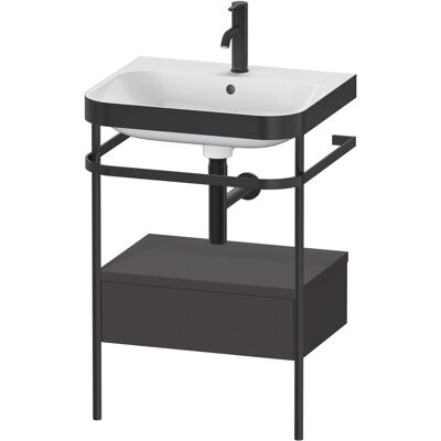 Duravit Duravit Happy D.2 Plus Juego de Mueble Lavabo - Montaje en Pared, Graphit Supermatt Duravit Duravit Happy D.2 Plus Juego de Mueble Lavabo - Montaje en Pared, Graphit Supermatt