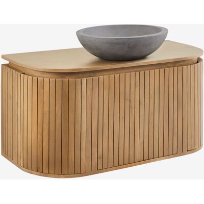 Sklum - Conjunto De Mueble De Baño En Madera De Mango Analis Sklum - Conjunto De Mueble De Baño En Madera De Mango Analis