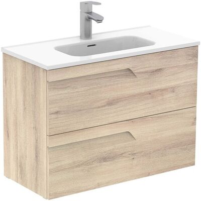 Conjunto Mueble De Baño De 2 Cajones Compacto Vitale Royo Color: Beige Nature - Opciones: Conjunto Completo - Medidas: 80 Cm - Profundidad: 39 Cm Conjunto Mueble De Baño De 2 Cajones Compacto Vitale Royo Color: Beige Nature - Opciones: Conjunto Completo - Medidas: 80 Cm - Profundidad: 39 Cm