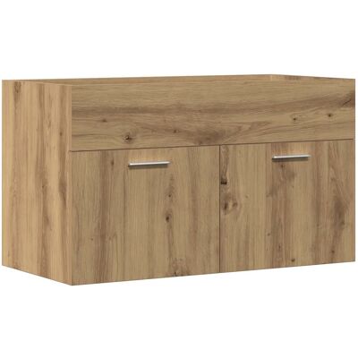 HELLOSHOP26 Armario Para Lavabo De Pared Baño Espacio De Almacenamiento 90 X 38,5 X 46 Cm Madera Contrachapada Roble Artesanal 020050800 HELLOSHOP26 Armario Para Lavabo De Pared Baño Espacio De Almacenamiento 90 X 38,5 X 46 Cm Madera Contrachapada Roble Artesanal 020050800