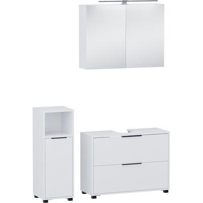 Conjunto De Muebles De Baño De 3 Piezas Alina, Blanco, 3 Partes, Vicco Conjunto De Muebles De Baño De 3 Piezas Alina, Blanco, 3 Partes, Vicco