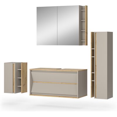 Conjunto De Muebles De Baño Edelin, Cachemira, 4 Partes, Vicco Conjunto De Muebles De Baño Edelin, Cachemira, 4 Partes, Vicco