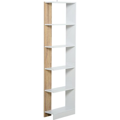 JHY DESIGN Estantería De 5 Niveles, De Madera De Roble, Ideal Para El Baño Y El Salón. JHY DESIGN Estantería De 5 Niveles, De Madera De Roble, Ideal Para El Baño Y El Salón.