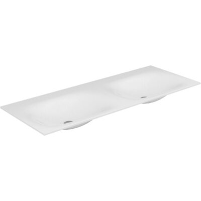 Lavabo doble edición 11 - 1400x535mm, Blanco, Montaje en pared Lavabo doble edición 11 - 1400x535mm, Blanco, Montaje en pared