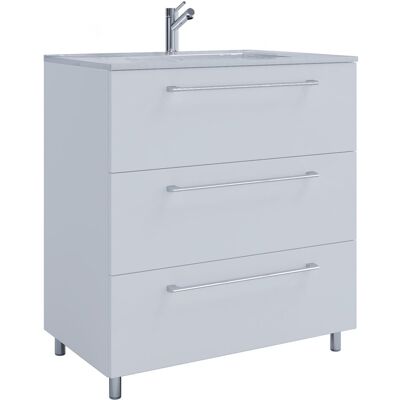 Set de baño de 2 piezas VCM Blanco - Muebles de baño Set de baño de 2 piezas VCM Blanco - Muebles de baño