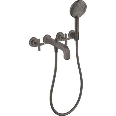 Grifo de bañera Axor Citterio de 3 orificios - Cromo negro cepillado Grifo de bañera Axor Citterio de 3 orificios - Cromo negro cepillado