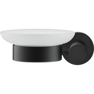 Duravit D-Code Seifenschale - Montaje en pared, Ø108mm, Negro Mate - Seifenschale Duravit D-Code Seifenschale - Montaje en pared, Ø108mm, Negro Mate - Seifenschale