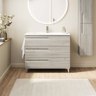 Conjunto de Muebles de Baño Royo Vitale - 80cm Blanco/Natural Conjunto de Muebles de Baño Royo Vitale - 80cm Blanco/Natural